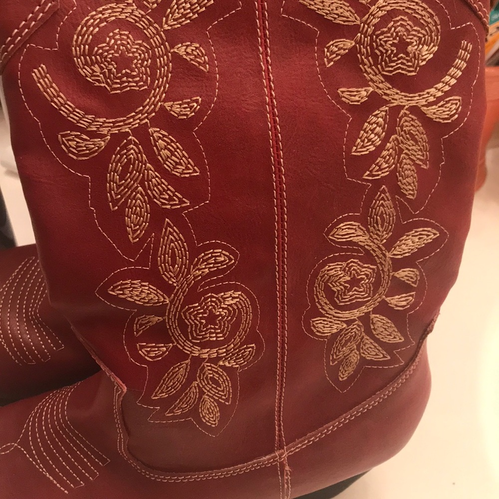 Red Cowgirl Boots New